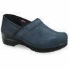 Sanita PROFESSIONAL SMOOTH OILED LEATHER Men's Closed Back Clog in Ink, Size 12.5-13, PR 457206M-075-47